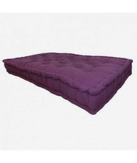 Matelas de sol Double 60x120x15 cm  Aubergine