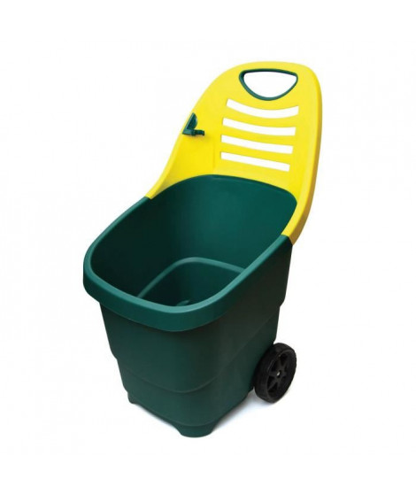 TECHIT Chariot de jardin brouette - 67L - 2 roues - Diametre 170 mm