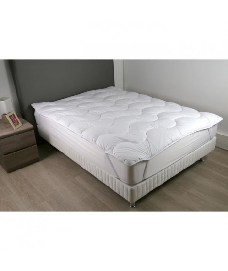 DODO Sur-matelas 90x190 - Polyester fibre haute technologie 470 gr/m² - Moelleux - CONTRY