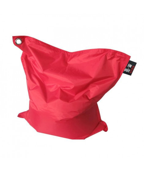 Pouf XXL imperméable rouge 110x130 cm