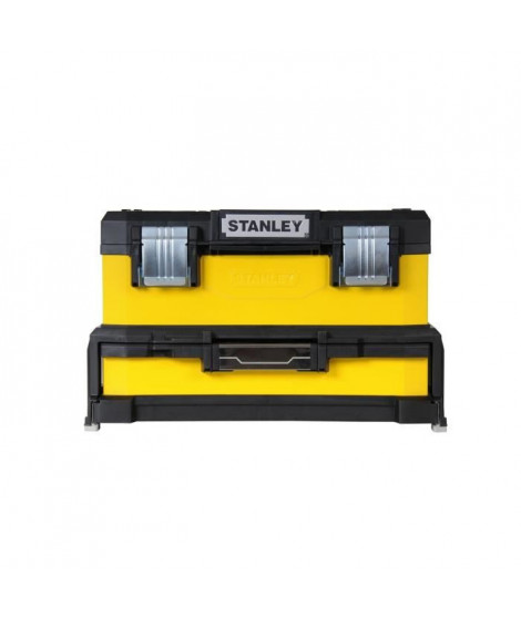 STANLEY Boite a outils a tiroir jaune 51cm vide