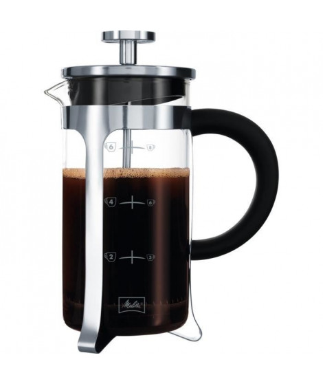 MELITTA Cafetiere a piston Premium en verre et inox 8 tasses