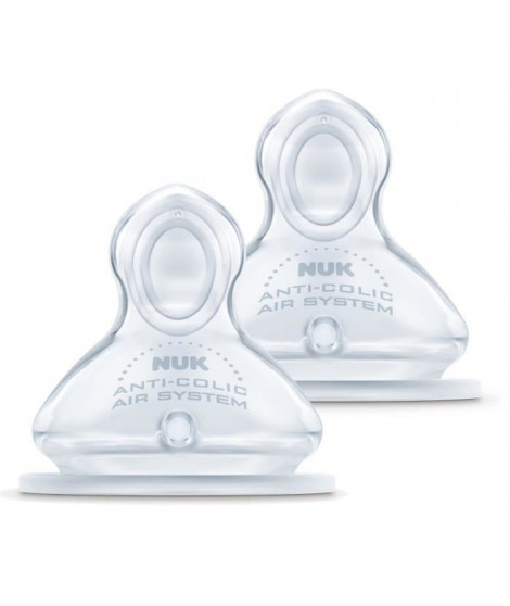 NUK 2 Tétines Silicone Physio Air System FC+ Lait