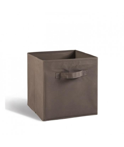 COMPO Tiroir de rangement en tissu marron 27x27x28 cm