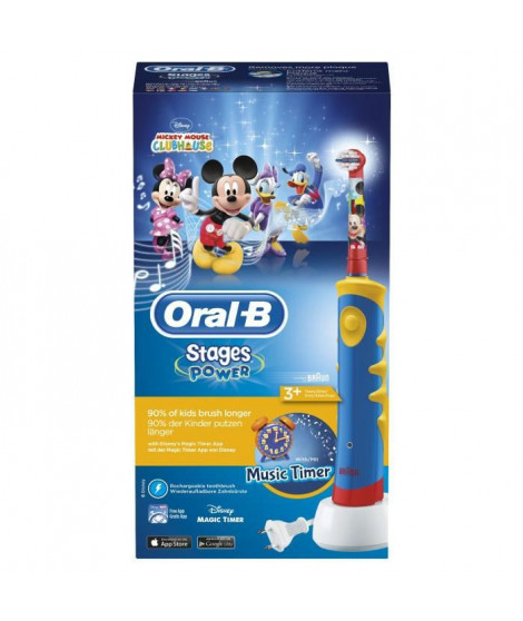 Brosse a Dents Électrique pour Enfant - ORAL-B Mickey de Disney