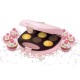 BESTRON DCM8162 Appareil a cupcakes - Jusqu'a 6 en meme temps - Rose Pastel