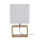 COREP Lampe a poser style scandinave 18x12x31 cm E14 40 W blanc et beige