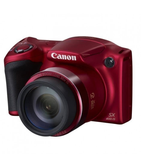 CANON SX400 IS Rouge - CCD 16MP Zoom 30x Appareil photo numérique Bridge