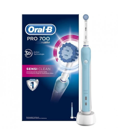 Brosse a Dents Électrique - Oral-B Pro 700 Sensi-Clean par Braun