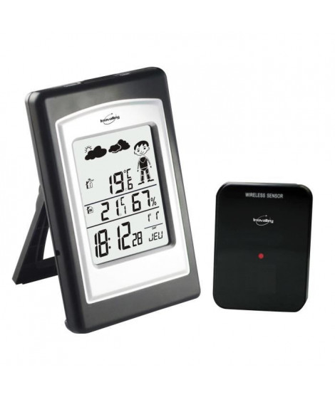 INOVALLEY SM200 Station météo avec sonde - Sans fil - Noir