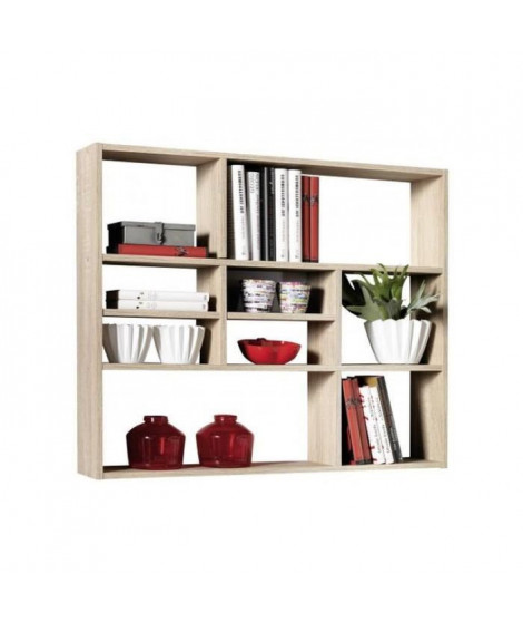 MIKA  Etagere murale - 92 x 16,5 x 17 cm - Chene