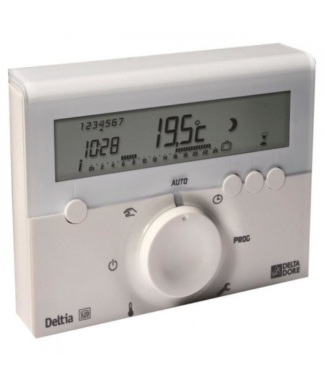 DELTA DORE Thermostat d'ambiance Deltia 8.00 programmable électronique filaire