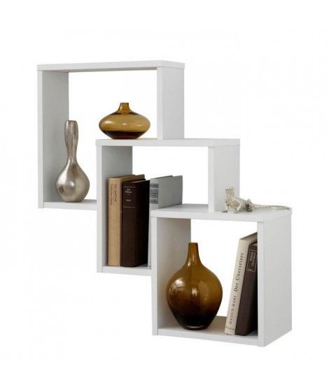 FIBI Etagere murale - 19 x 64 x 65,5cm - Blanc