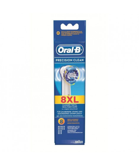 Brossettes pack de 8 - ORAL-B Precision Clean EB20