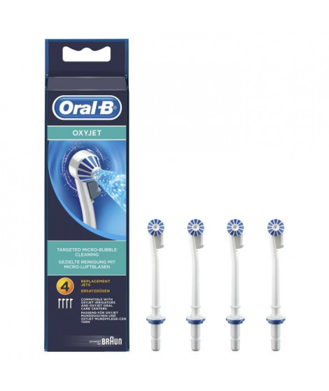 Canules - ORAL-B Oxyjet ED17 Pack de 4 pour hydropulseurs Oral-B Oxyjet