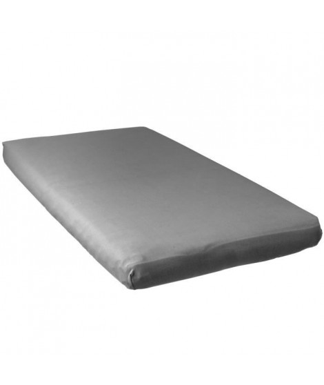 BABYCALIN Drap Housse Bébé Gris 60 x 120 cm Jersey 130gr/m²