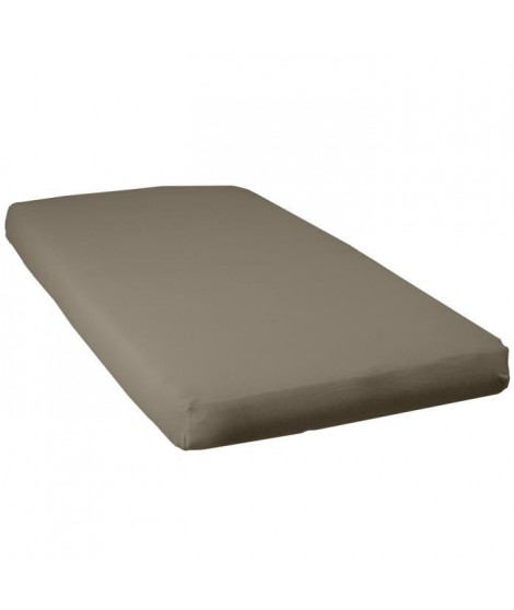 BABYCALIN Drap Housse Bébé Jersey Taupe 70 x 140 cm 130gr/m²