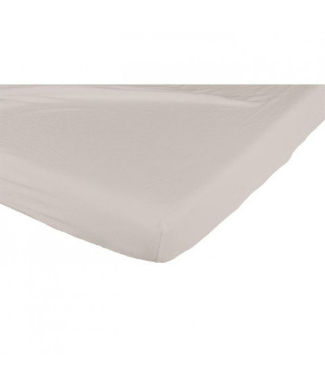 CANDIDE Drap Housse Jersey Coton 60*120 Taupe