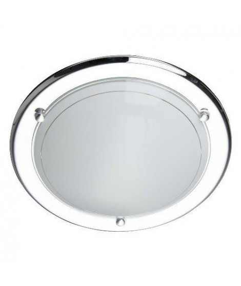 BRILLANT Applique/Plafonnier Miramar diametre 28,5 cm E27 42W chrome