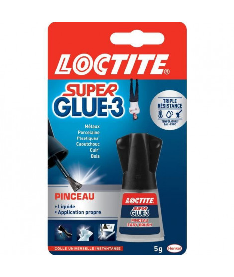 Super Glue 3 Loctite - Flacon + pinceau - 5 g