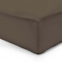 VISION Drap housse 180x200 + 25 cm chocolat
