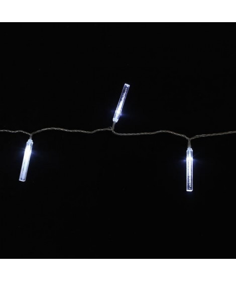 Guirlande glaçon - IP44 / 24V - 32 LEDS blanc - 4,6 m