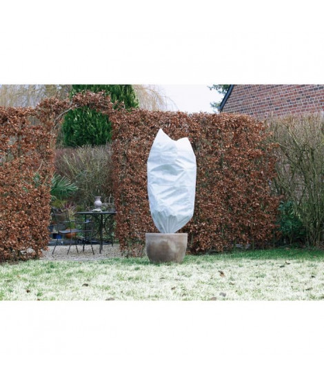 NATURE Housse d'hivernage 50 g/m² - Ø100 cm x 1,50m - Blanc