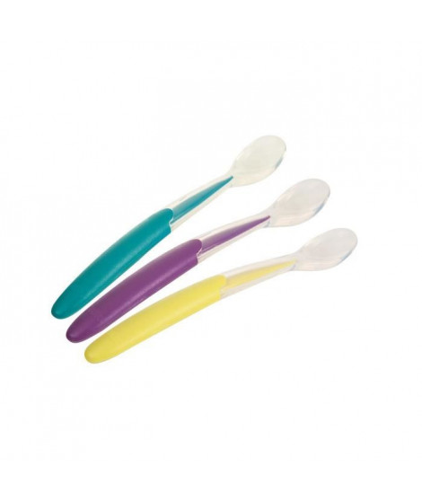 NUK Lot 3 Cuilleres Douces Silicone