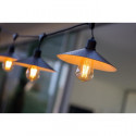 LUMISKY Guirlande décorative vintage - 10 ampoules avec abat jour a filament sur secteur 7m