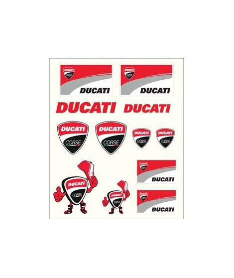 Stickers moyens Ducati - Multicolore