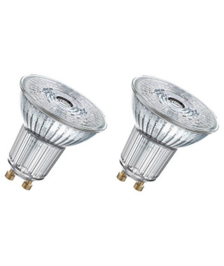 OSRAM Lot de 2 Ampoules spot LED PAR16 GU10 7,2 W équivalent a 80 W blanc froid dimmable