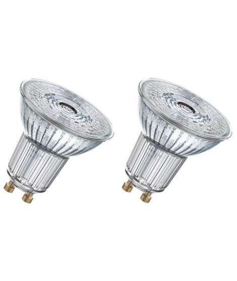 OSRAM Lot de 2 Ampoules spot LED PAR16 GU10 4,6 W équivalent a 50 W blanc chaud dimmable