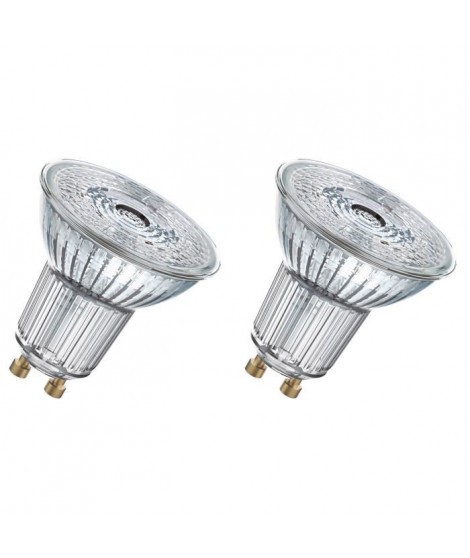 OSRAM Lot de 2 Ampoules spot LED PAR16 GU10 2,6 W équivalent a 35 W blanc chaud
