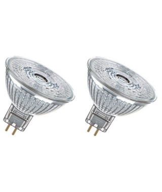 OSRAM Lot de 2 Ampoules spot LED MR16 GU5,3 2,9 W équivalent a 20 W blanc chaud