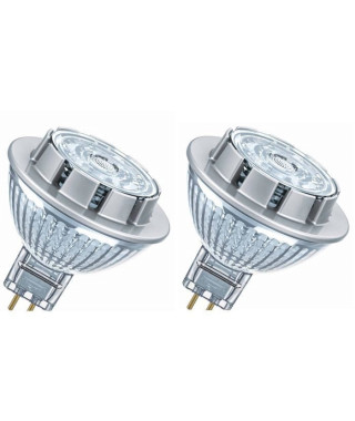 OSRAM Lot de 2 Ampoules spot LED MR16 GU5,3 7,8 W équivalent a 50 W blanc froid dimmable