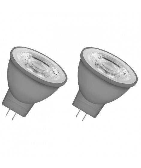 OSRAM Lot de 2 Ampoules spot LED MR11 GU4 3,7 W équivalent a 35 W blanc chaud