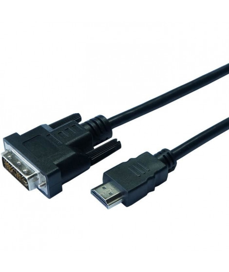 CONTINENTAL EDISON Câble HDMI vers DVI - 2m