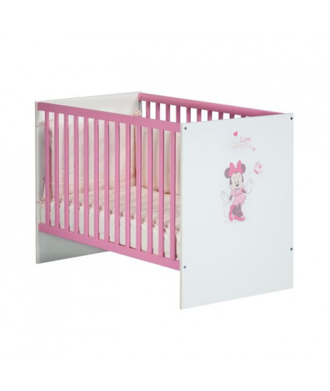 BABYPRICE Lit Bébé Minnie 120x60 cm 3 Positions