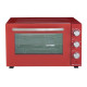 CONTINENTAL EDISON CEMF46R2 - Minifour électrique 46L rouge - 1500W - Rotissoire, chaleur tournante