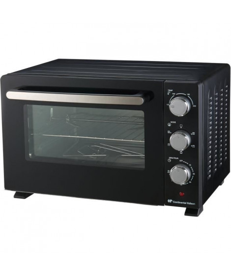 CONTINENTAL EDISON CEMF30B2 - Minifour électrique 30L noir - 1500W - Rotissoire, chaleur tournante