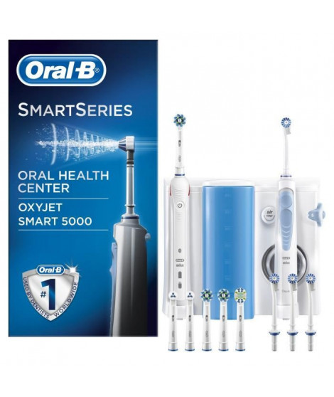 ORAL-B  Combiné dentaire : Oral-B Smart 5000 + Hydropulseur Oxyjet