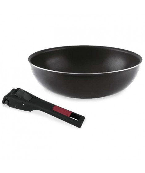 SITRAM Wok Agile - Aluminium anti-adhésif - Ø 28 cm - Noir - Tous feux dont induction