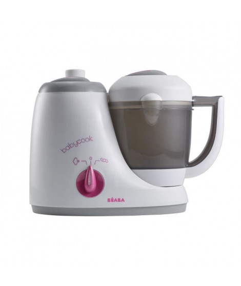 BEABA Robot cuisine bébé 4 en 1 - Babycook Original rose