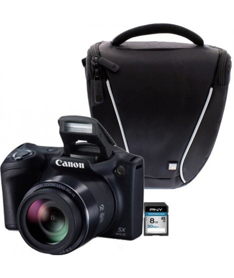 Canon PowerShot SX410 IS Noir + Sacoche + Carte 8 Go