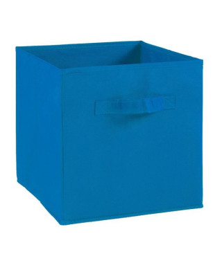 COMPO Tiroir de rangement - Tissu - 27 x 27 x 28 cm - Bleu électrique