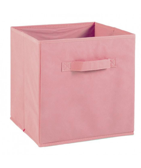 COMPO Tiroir de rangement - Tissu - 27 x 27 x 28 cm - Vieux  rose