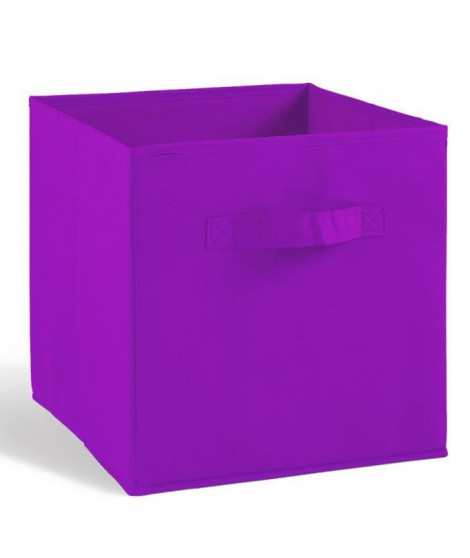 COMPO Tiroir de rangement - Tissu - 27 x 27 x 28 cm - Violet