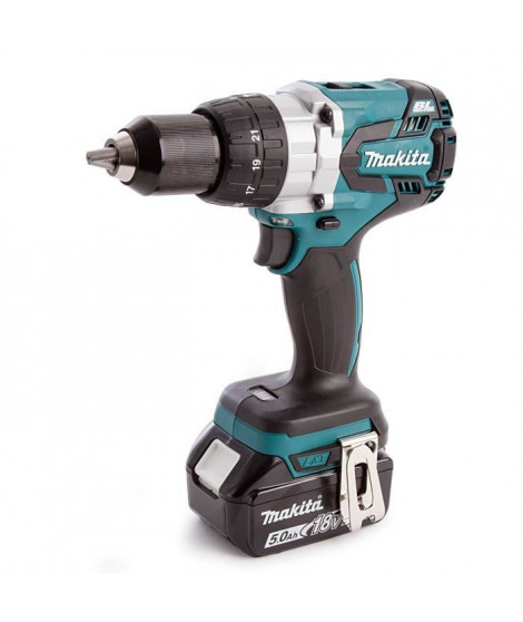 MAKITA Perceuse-visseuse a percussion Brushless DHP481RTJ - 115 Nm - Avec 2 batteries 18 V et coffret Makpac