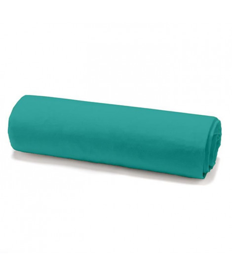 TODAY Drap housse 100% coton - 140 x 190 cm - Vert diabolo menthe