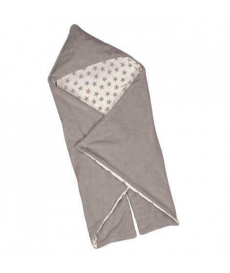 BABYCALIN Couverture Universelle Étoile - Coton et polyester - Taupe - 90 x 110 cm